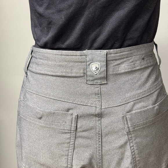Kuhl Trekr Kapri womens 10 gray travel utility hiking capris gorpcore outdoors - Picture 4 of 9